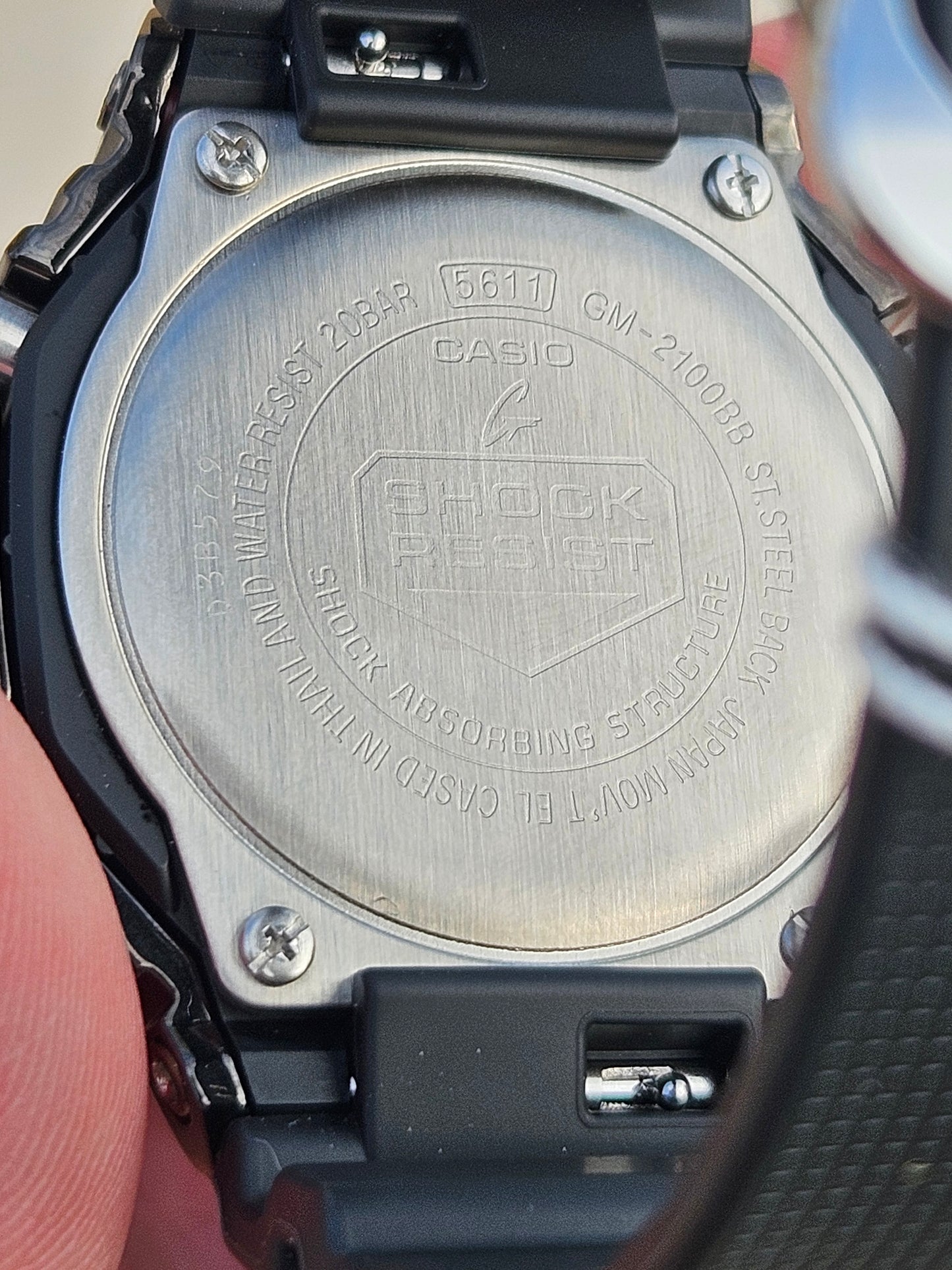 "Custom Hand-Painted Casio G-Shock GM-2100 Rainbow Mod - Unique Limited Edition"