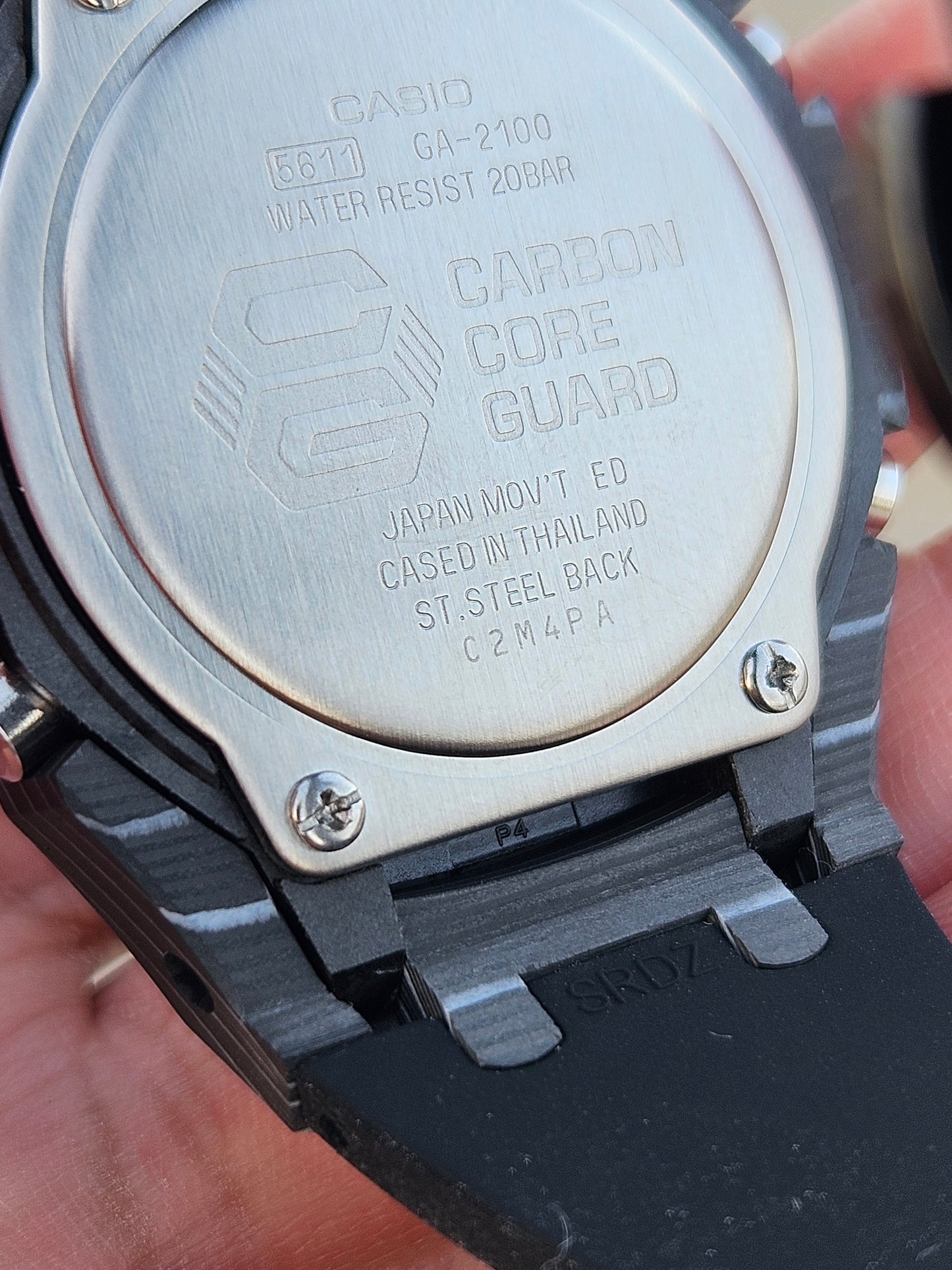 Custom G-SHOCK GA-2100 with Carbon Fiber Case – Rainbow Dial